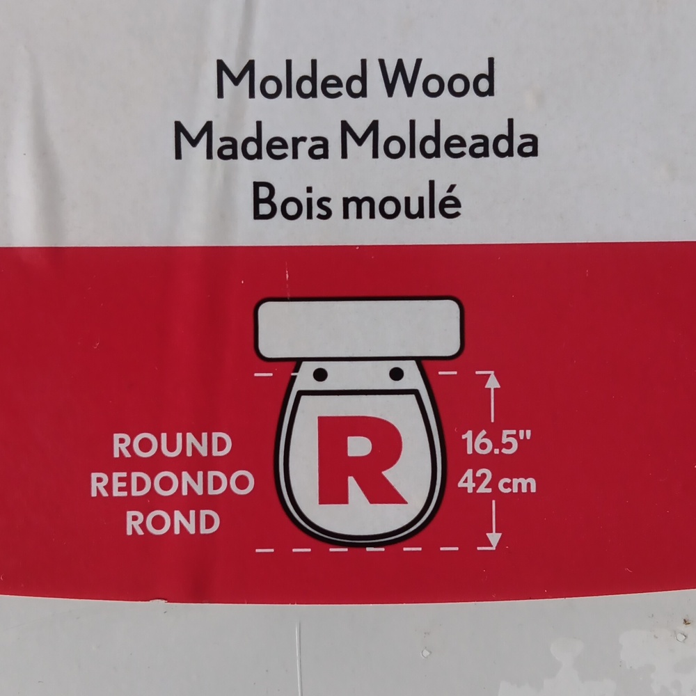 Mayfair White Molded Wood Round 16.5" Toilet Seat New in Package - Picture 5 of 11